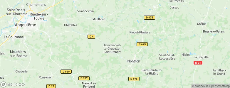 Teyjat, France Map