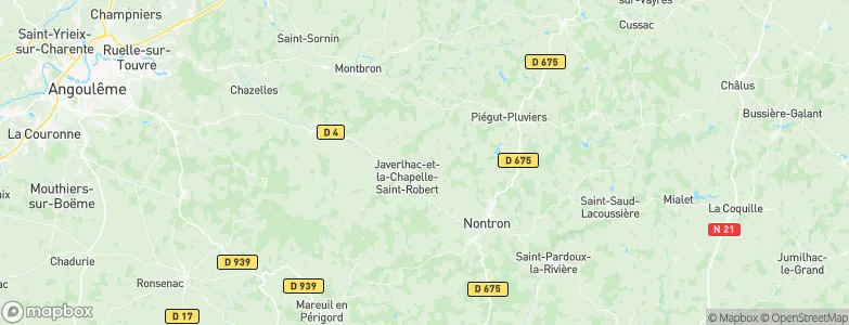 Teyjat, France Map