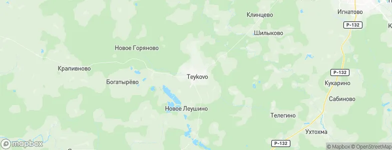 Teykovo, Russia Map