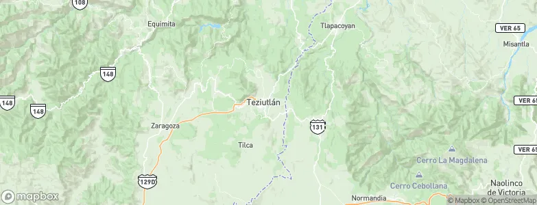 Teziutlán, Mexico Map