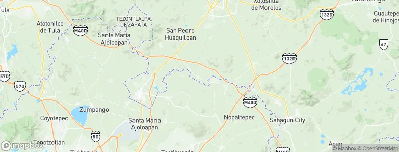 Tezontepec, Mexico Map