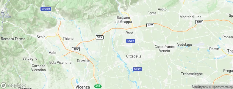 Tezze sul Brenta, Italy Map