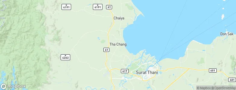 Tha Chang, Thailand Map