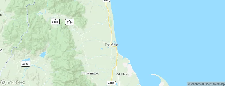 Tha Sala, Thailand Map