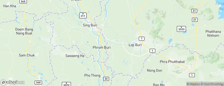 Tha Wung, Thailand Map