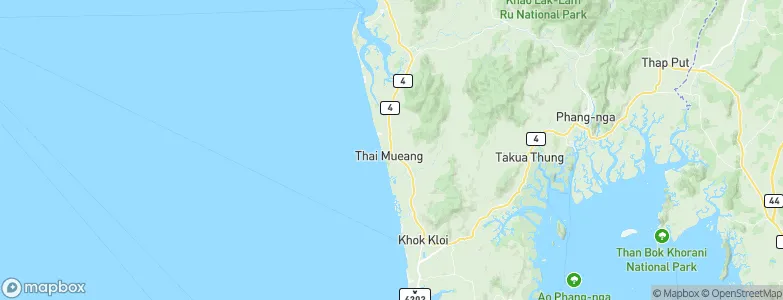 Thai Mueang, Thailand Map