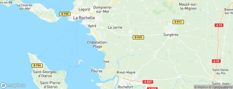 Thairé, France Map