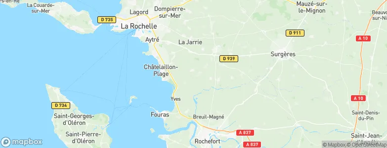 Thairé, France Map