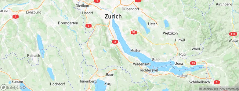 Thalwil / Süd, Switzerland Map