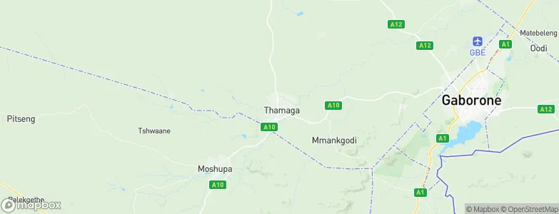 Thamaga, Botswana Map