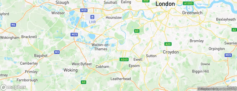 Thames Ditton, United Kingdom Map