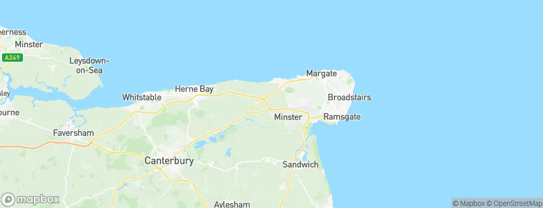 Thanet District, United Kingdom Map