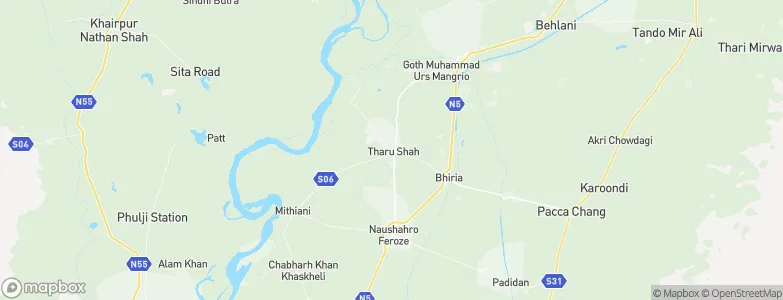 Tharu Shah, Pakistan Map