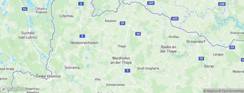 Thaya, Austria Map
