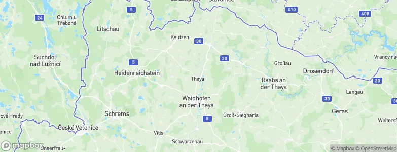Thaya, Austria Map
