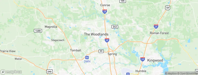 The Woodlands, United States Map