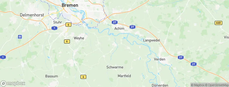 Thedinghausen, Germany Map