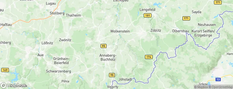 Thermalbad Wiesenbad, Germany Map