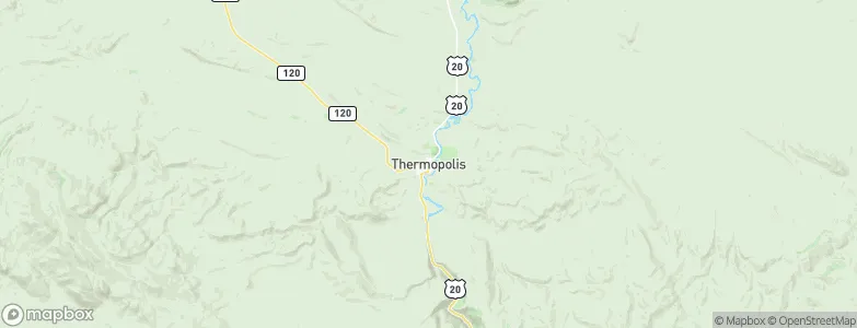 Thermopolis, United States Map