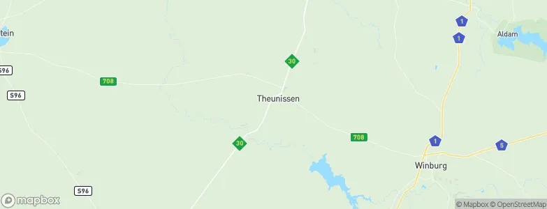 Theunissen, South Africa Map