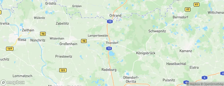Thiendorf, Germany Map