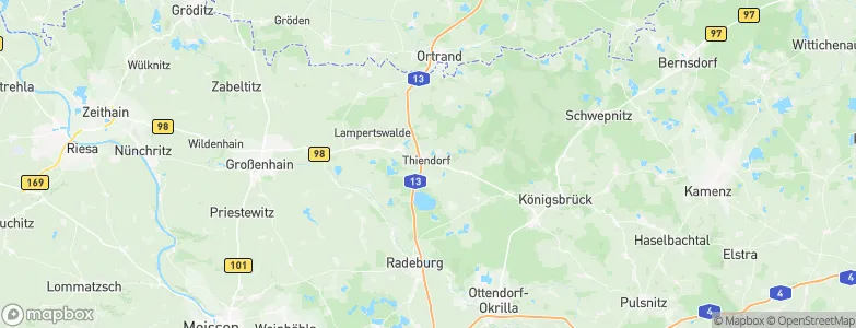 Thiendorf, Germany Map