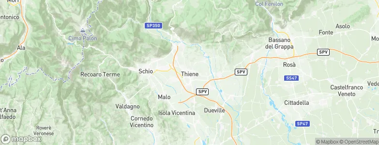 Thiene, Italy Map