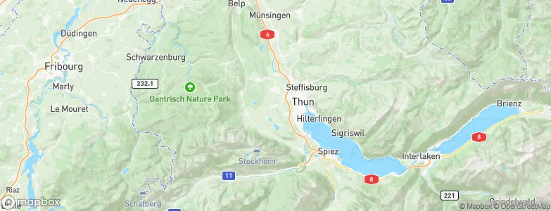 Thierachern, Switzerland Map