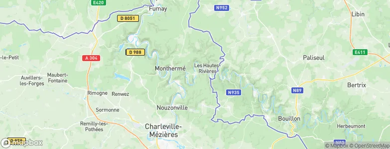 Thilay, France Map