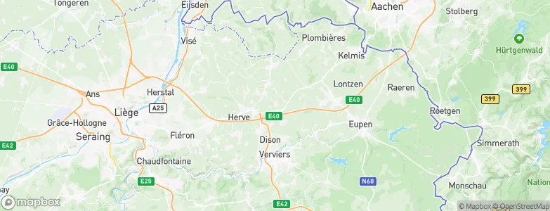Thimister-Clermont, Belgium Map