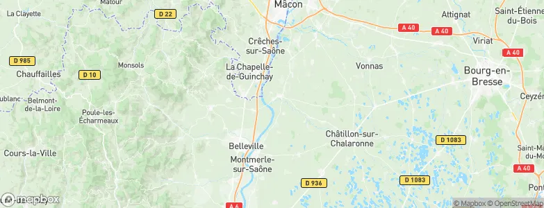 Thoissey, France Map
