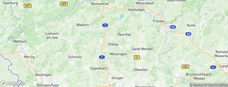 Tholey, Germany Map