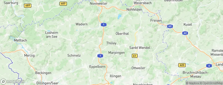 Tholey, Germany Map