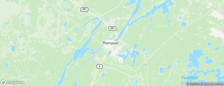 Thompson, Canada Map