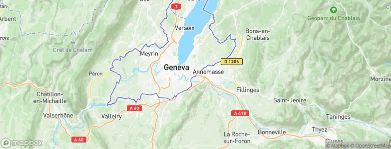 Thônex, Switzerland Map