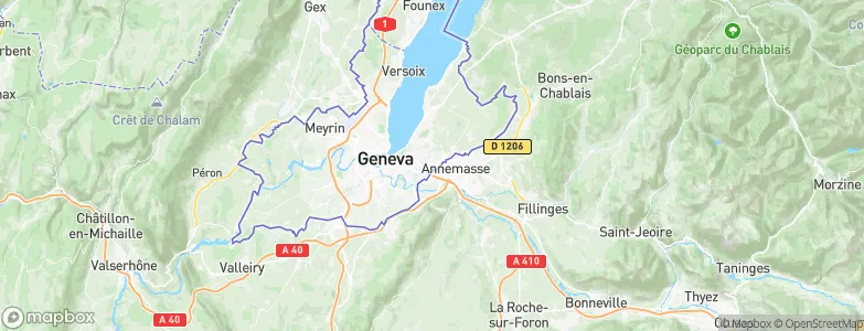 Thônex, Switzerland Map