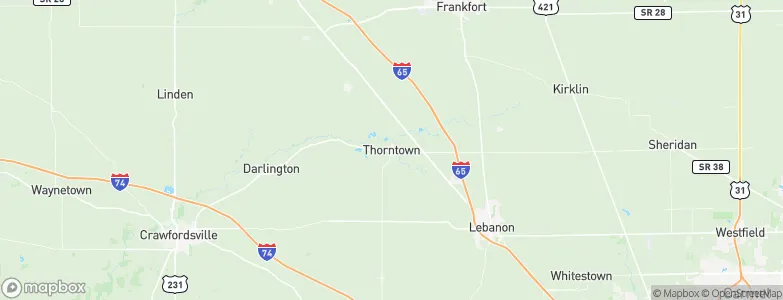 Thorntown, United States Map