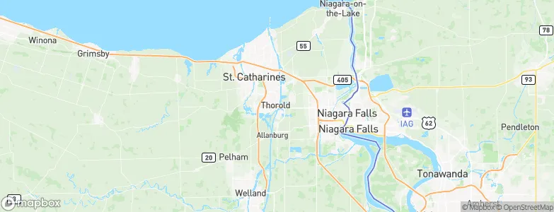 Thorold, Canada Map