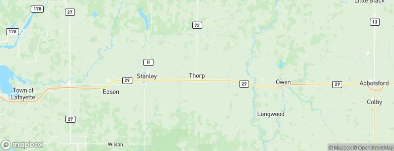 Thorp, United States Map