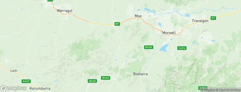 Thorpdale, Australia Map