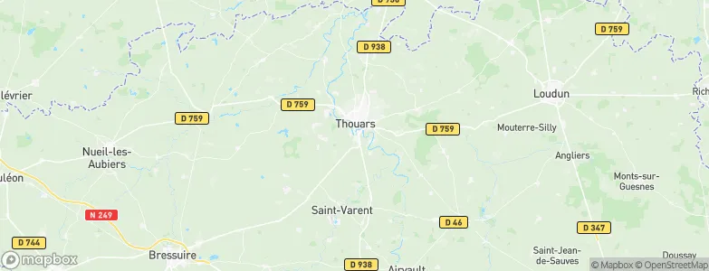Thouars, France Map