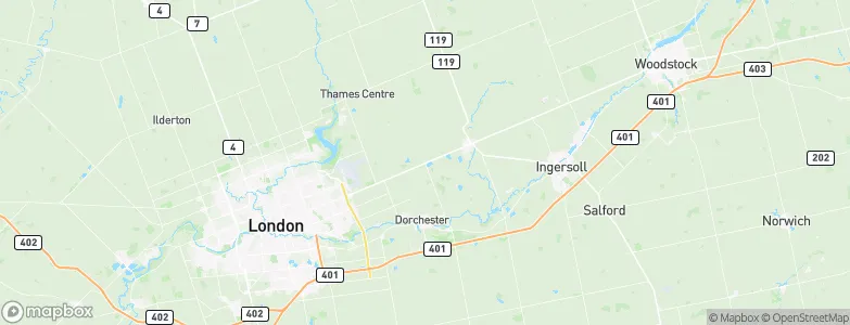 Three Bridges, Canada Map