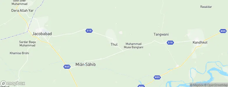 Thul, Pakistan Map