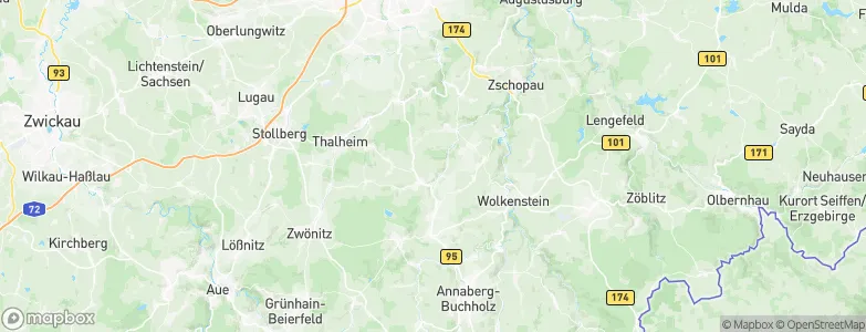 Thum, Germany Map