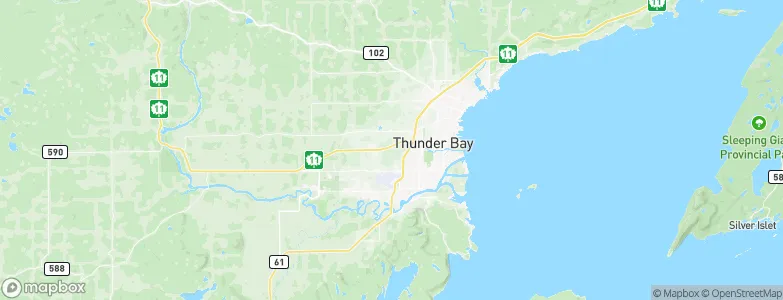 Thunder Bay, Canada Map
