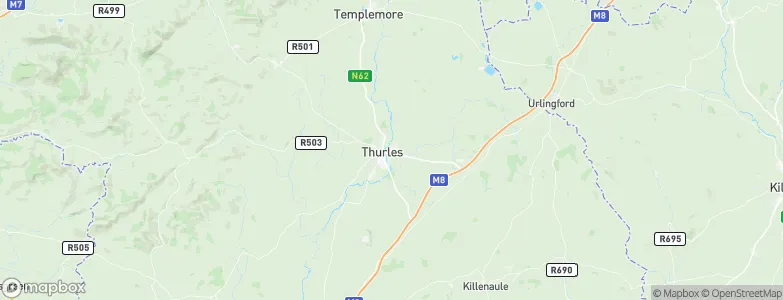 Thurles, Ireland Map