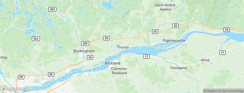 Thurso, Canada Map