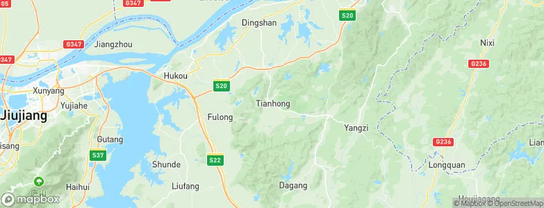 Tianhong, China Map