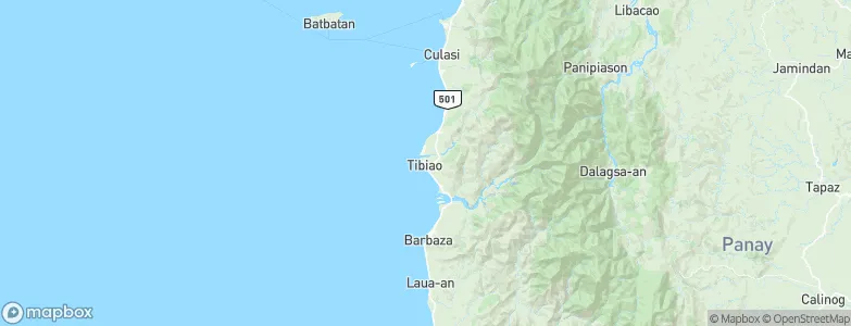 Tibiao, Philippines Map