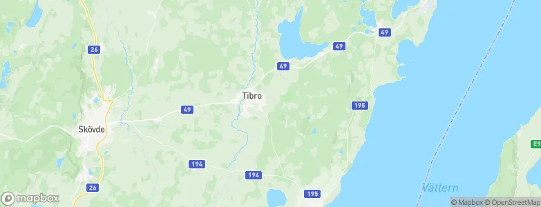 Tibro Municipality, Sweden Map